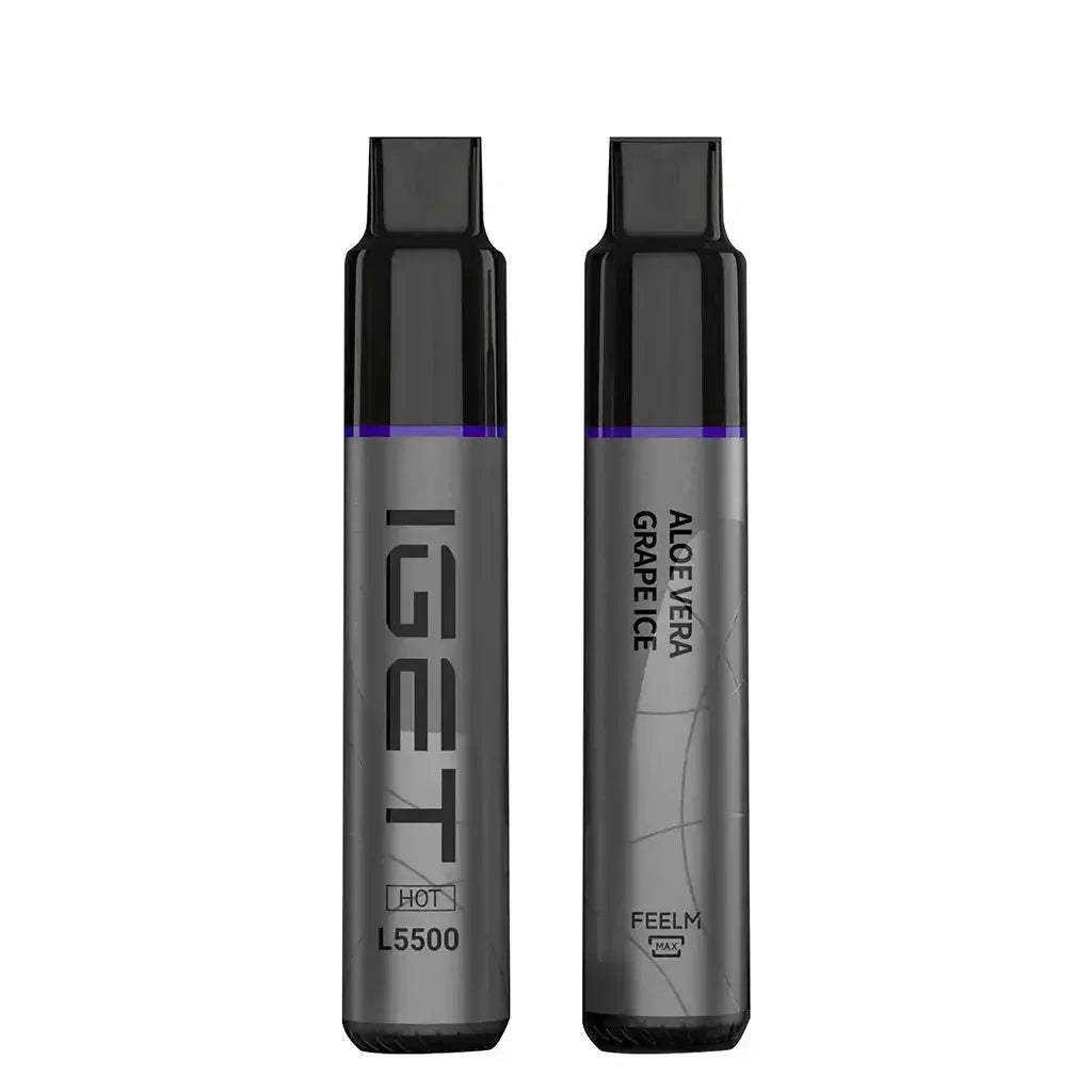 IGET Hot aloe Vera Grape Ice 5500 Puffs - Ali Barbar Vaping