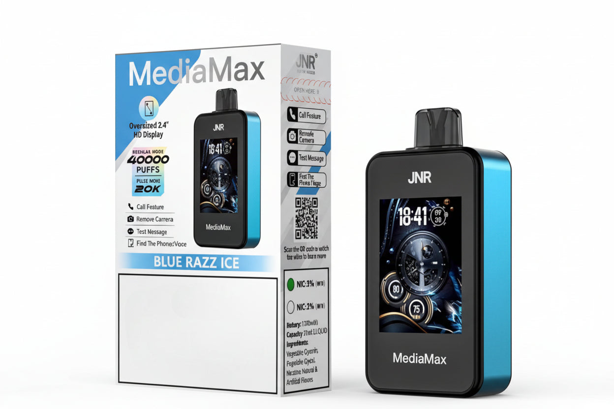JNR MediaMax Blue Razz Ice - AliBarbar Vaping