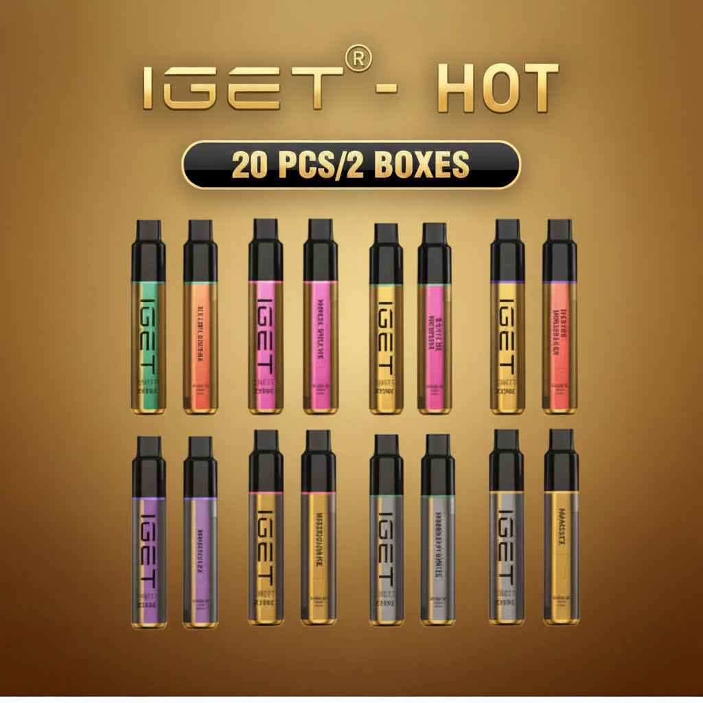 IGET Hot Disposable Vape – 2 Boxes (20 Pcs Bulk Pack)