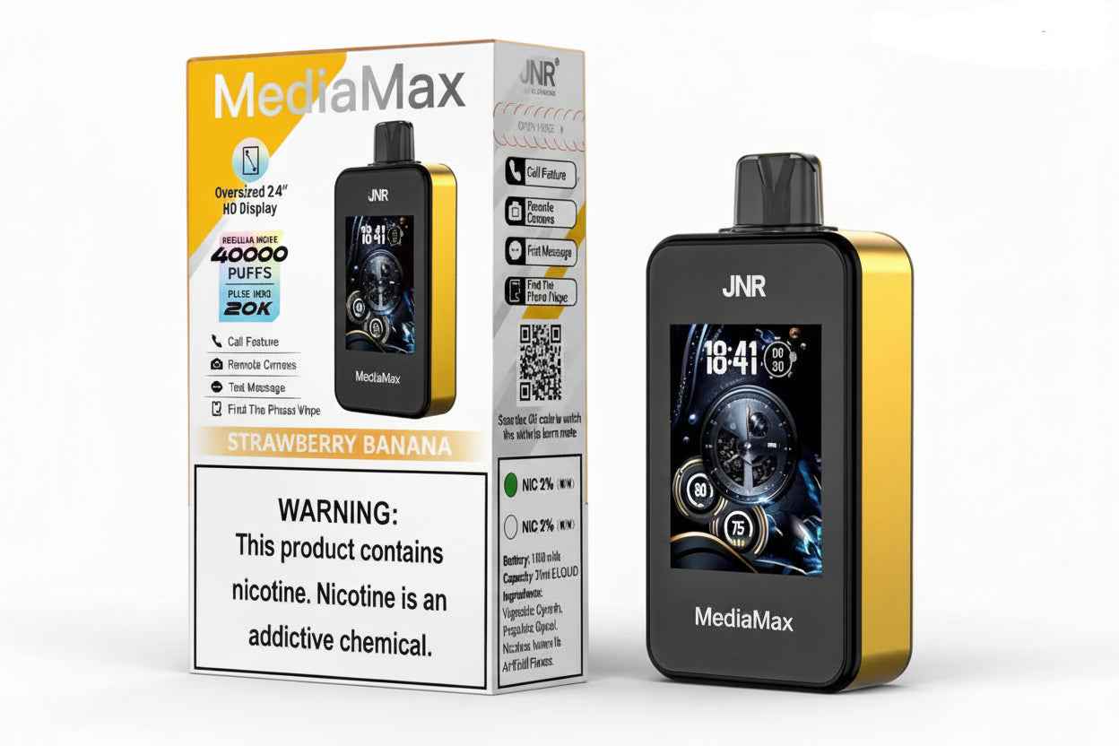 JNR MediaMax Strawberry Banana - AliBarbar Vaping