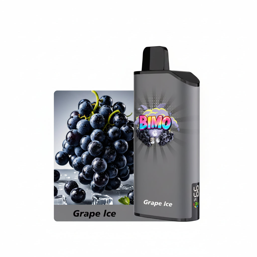 BIMO ONE 9000 Puffs disposable vape in Grape Ice flavour