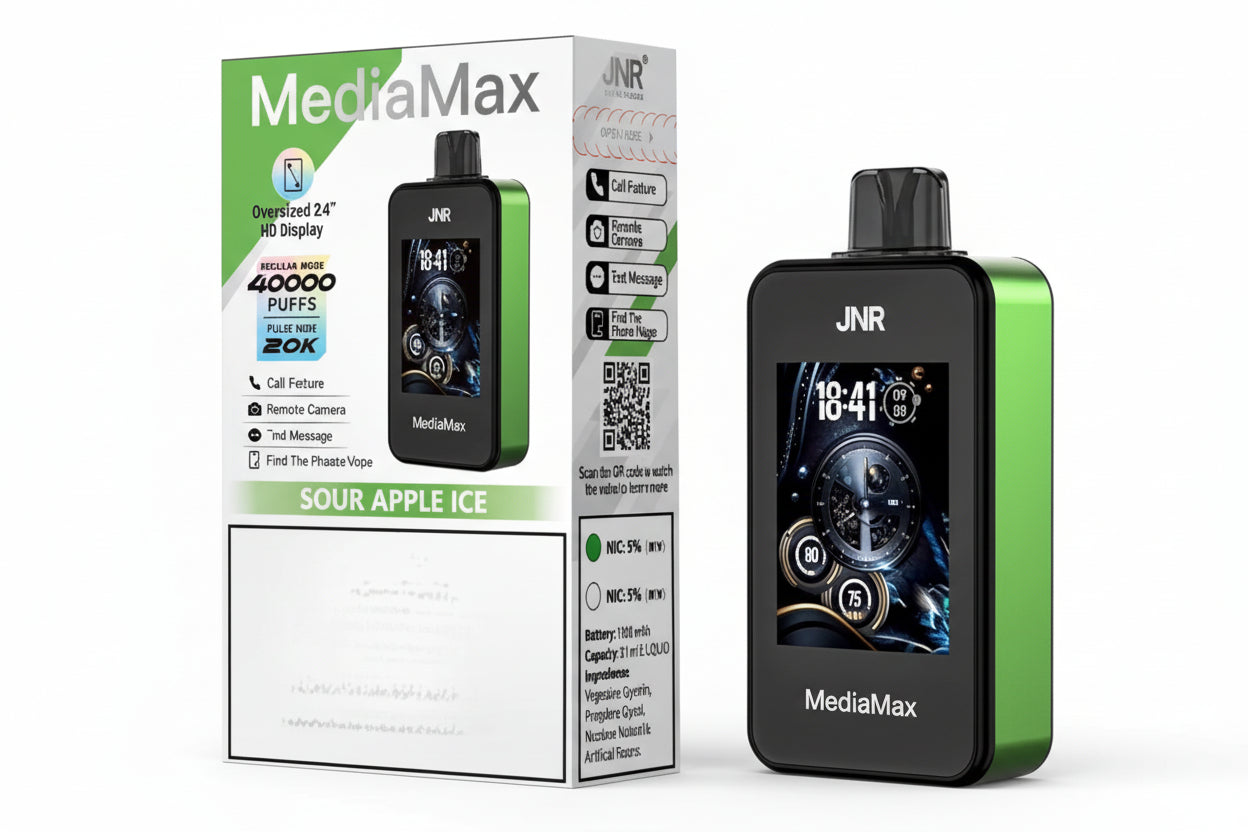 JNR MediaMax Sour Apple ice - AliBarbar Vaping