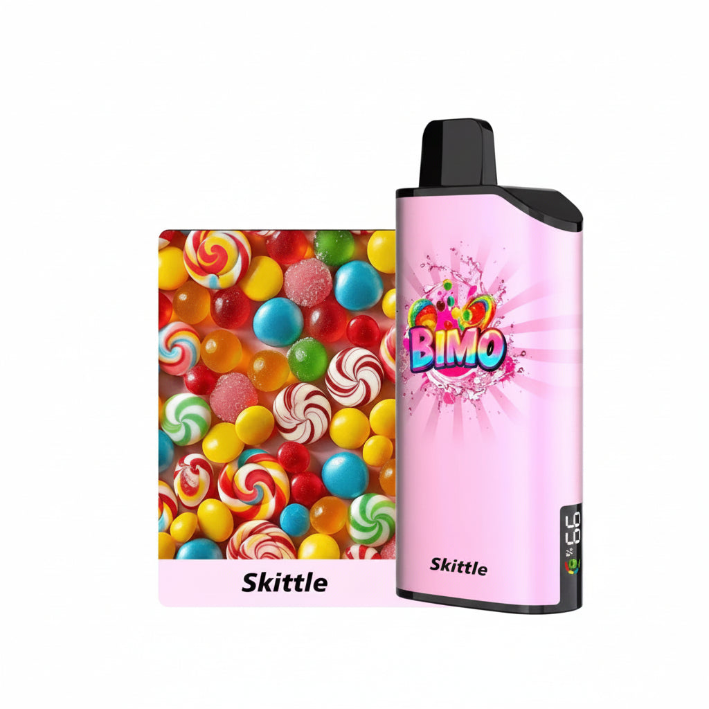 BIMO ONE 9000 Puffs disposable vape in Skittle flavour