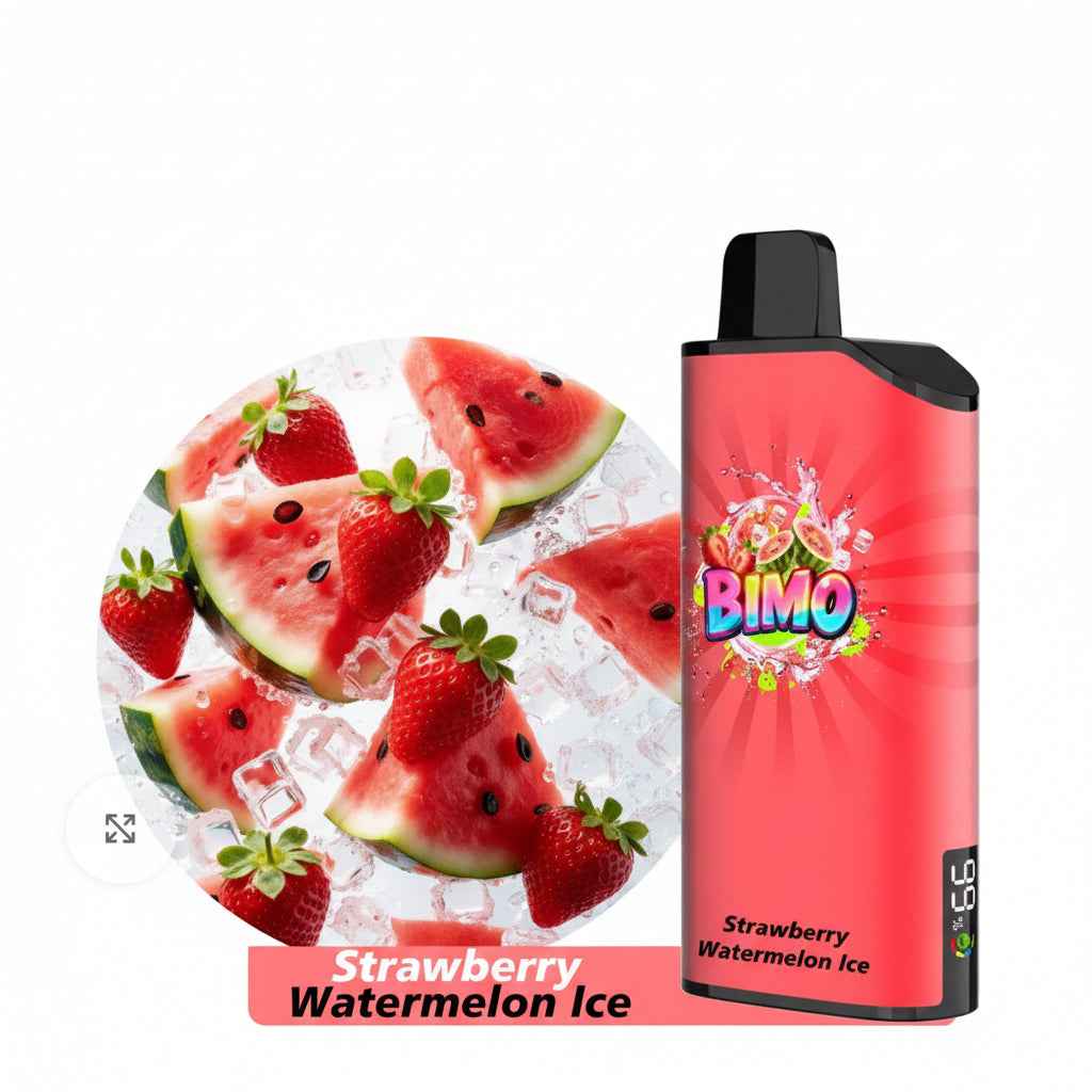 BIMO ONE 9000 Puffs disposable vape in Strawberry Watermelon Ice flavour